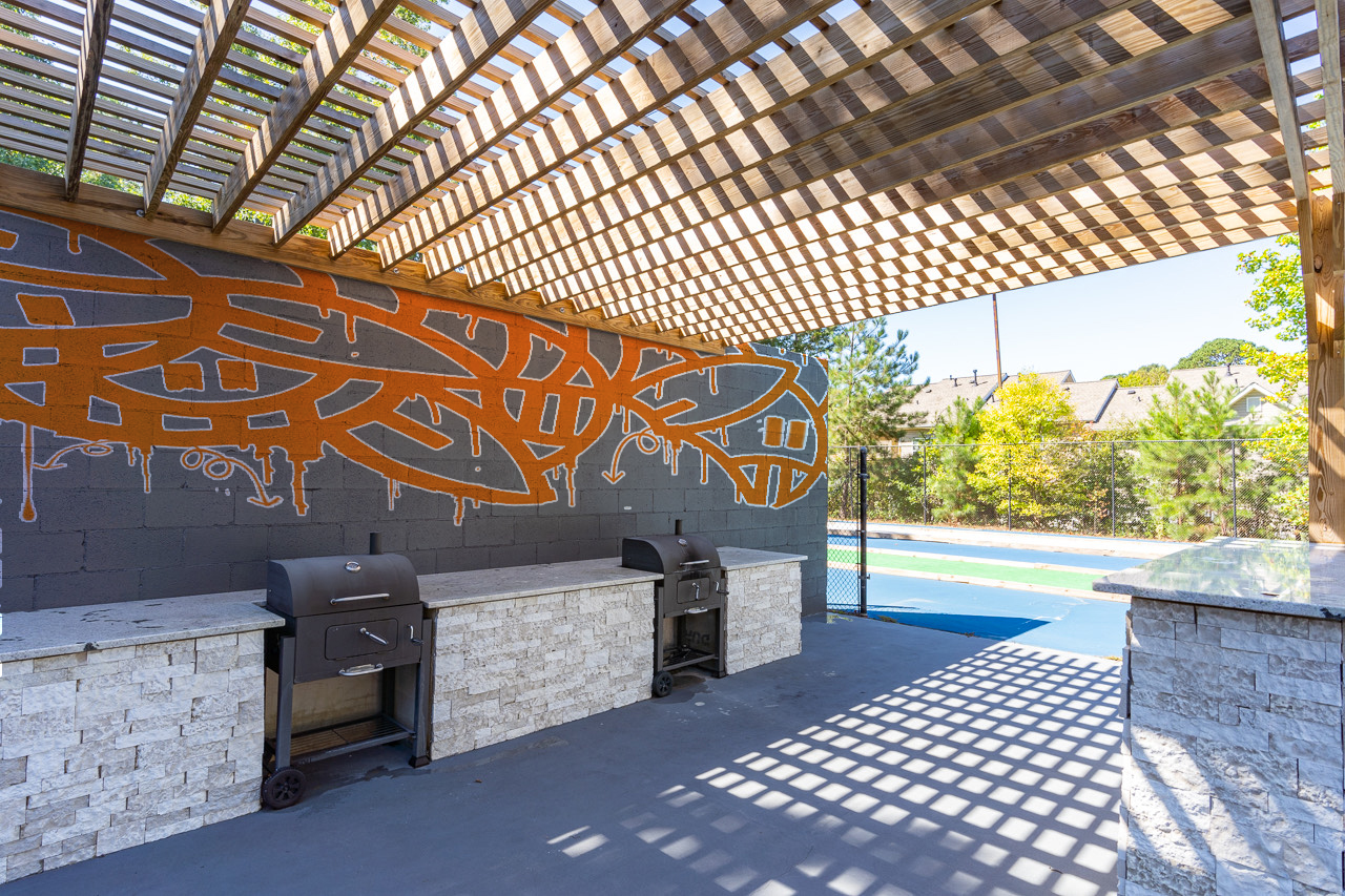 Envisioned Amenity Space after Mural Upgrade